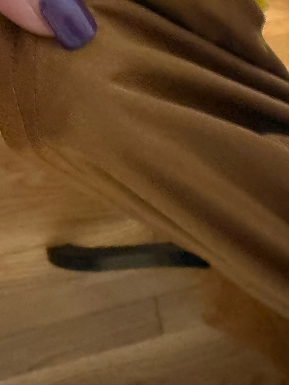 Hem and Thread Tiered Ruffle Lace lined Maxi Skirt - Rust Brown color size Large - Picture 3 of 7